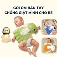 Gối bàn tay chống giật mình cho bé hình thú, giúp bé ngủ ngon giấc