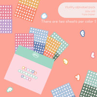 Gói Bảng Chữ Cái Lông Xù | Hình Dán Hàn Quốc Dễ Thương | Hình Dán Dakku | Nhật Ký Nhật Ký | Nhật Ký Hàng Ngày Nhật Ký Hàng Ngày | Phụ Kiện Trang Trí Nhà Cửa Độc Đáo Sáng Tạo