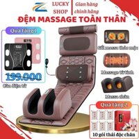 [GÓI BẢO HÀNH 2 NĂM] đệm massage toàn thân hồng ngoại xoa bóp đảo chiều chườm nóng thảo mộc thảm nệm