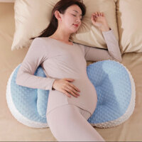 GỐI BẦU CÁNH TIÊN CAO CẤP, vỏ nhung hạt matxa điều chỉnh được độ rộng (TẶNG 1 GỐI KÊ LƯNG)