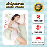 Gối bầu cao cấp 2 trong 1, gối ôm bà bầu gảm tối đa đau lưng, hỗ trợ mẹ và bé ngủ ngon sâu giấc