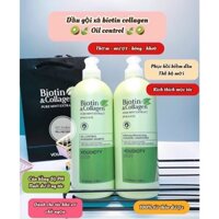 GỘI BIOTIN COLLAGEN OIL CONTROL XANH LÁ