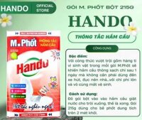 Gói bột thông tắc hầm cầu M.phốt bột Hando 215g