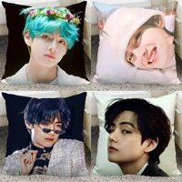 Gối BTS Bangtan Boys, gối polyester hoạt hình, vỏ gối ôm, gối ôm xe, trang trí nhà sofa, gối vuông 40x40CM 45x45CM