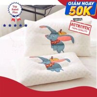 GỐI CAO SU HOẠT HÌNH DISNEP 100% bọt cao su thấm hút mồ hôi tốt | gối cao su non cho bé