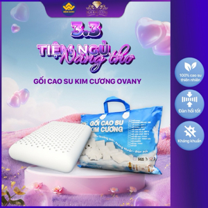 Gối cao su kim cương Ovany