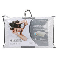 Gối cao su Liên Á Oval Grey C Fusion 45×65