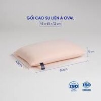 Gối cao su Liên Á Oval (Nhiều kích thước) - CHÍNH HÃNG, CAO CẤP, ĐÀN HỒI TỐT, KHÔNG XẸP, KHÔNG BỊ BỂ