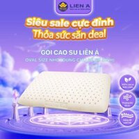 Gối cao su Liên á oval size nhỏ 17x35x2 ( dùng cho bé sơ sinh)