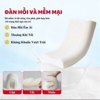 Gối cao su non cho bé ZGK Gối Nệm Y Tế thiết kế công thái học chống đổ mồ hôi, hạn chế méo đầu tạo giấc ngủ ngon.