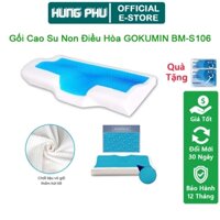 Gối Cao Su Non Điều Hoà GOKUMIN BM-S106, Gối Cao Su Non Gel Làm Mát, Hỗ Trợ Các Bệnh Cổ Vai Gáy