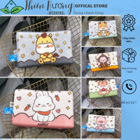 Gối cao su non trẻ em vải băng lạnh cao cấp kích thước 42x24cm - Gối in hình 12 con giáp dễ thương - Thiên Hương bedding