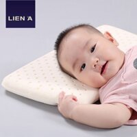 Gối cao su Oval em bé Liên Á ( 100% cao su thiên nhiên, lỗ khí khô thoáng)