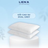 Gối cao su Oval Grey Liên Á than hoạt tính 45x65