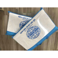 Gối cao su thiên nhiên ĐÔNG Á 40x60 dày 10p gợn sóng chống trào ngược và thoái hoá đốt sống cổ