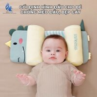 Gối chặn định hình chống méo đầu, Chống giật Mình, cho bé 0-3 tuổi Ngủ ngon, Lõi vỏ hạt kiều mạch