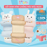Gối Chặn Định Hình IQ Kao - Chống Méo Đầu, Chống Giật Mình Cho Bé 0-3 Tuổi, Lõi Vỏ Hạt Kiều Mạch An Toàn BG05