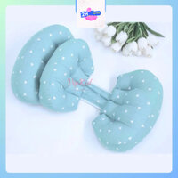 Gối Cho Bà Bầu (Có Lót) Carekids - Gối Bầu Cánh Tiên Cao Cấp Giảm Đau Lưng Đỡ Bụng Kèm Gối Phụ