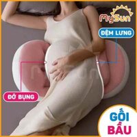 Gối cho bà bầu ôm ngủ kê lưng bụng cánh tiên cao cấp thoải mái bằng vải cotton 100% MySun