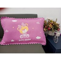 Gối Cho Bé 1 Tuổi Đến 9 tuổi cao cấp , Gối Nằm Cho Bé Vải Cotton Ruột Bông Gòn Kích Thước 30x50cm