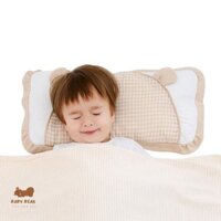 Gối cho bé bằng vỏ hạt kiều mạch giúp bé dễ ngủ vỏ gối 100% SỢI COTTON HỮU CƠ TỰ NHIÊN không chất tẩy nhuộm