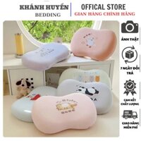 Gối cho bé cao su non bụng mèo cao cấp, vỏ gối làm bằng chất liệu thun lạnh ruột gối cao su non siêu mềm mại cho bé