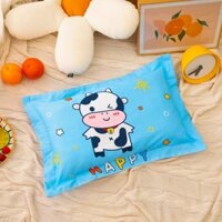 Gối cho bé cotton 100% Size 30x50 cm, gối cho bé có khóa kéo