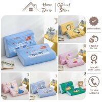 Gối cho bé đi học cao su non cao cấp mềm mại êm ái, ruột gối cao su non đàn hồi tốt, vỏ gối tencel thấm hút mồ hôi