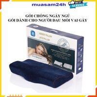 Gối chống ngáy ngủ Nhật Bản, Gối cao su non chống mỏi vai gáy và trị liệu mất ngủ cho người có tuổi