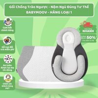 Gối Chống Trào Ngược BABYMOOV Và Nệm Ngủ Đúng Tư Thế Cho Bé CHỐNG MÉO ĐẦU Giúp Bé Ngủ Ngoan
