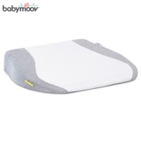 Gối Chống Trào Ngược cho Bé BABYMOOV Màu Ghi Trắng, Chất Liệu Cotton Mềm Mại, Thoáng Khí, An Toàn BM14302