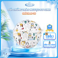 Gối chống trào ngược cho bé giảm nôn trớ trong và sau khi bé uống sữa, vỏ gối bằng cotton thoáng mát