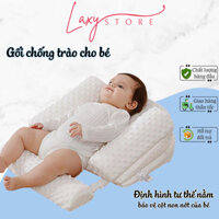 Gối chống trào ngược cho bé cao cấp, Đệm chống sặc chống nôn trớ cho bé, Đệm định hình ngủ đúng tư thế kèm chặn