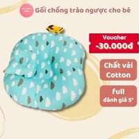 Gối chống trào ngược cho bé cao cấp êm ái, vỏ gối vải cotton mềm mịn - Mẹ Min Shop