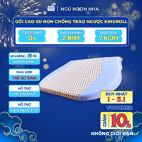 Gối chống trào ngược, chống nôn trớ cho bé Kingroll chất liệu cao su non nâng đỡ tốt không mùi