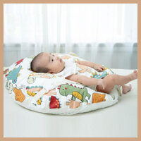 Gối Chống Trào Ngược Đa Năng cho Bé, Đệm Ngủ Chống Nôn Cho Trẻ Em, Nệm Em Bé Sơ Sinh, Đệm Tròn Cho Bé Có Đai Đeo Cố Định