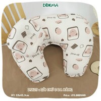 Gối chữ C đa năng Dokma chống trào ngược , chống lõm đầu dành cho bé trai và bé gái