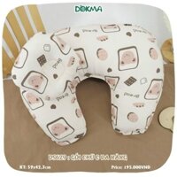 Gối chữ C đa năng Dokma chống trào ngược , chống lõm đầu dành cho bé trai và bé gái