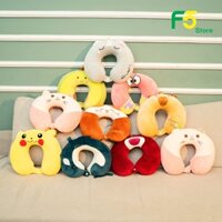 Gối chữ U cao su non tự nhiên kê cổ chống đau mỏi vai gáy dùng cho văn phòng du lịch quà tặng được chọn mẫu