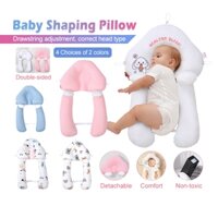 Gối chữ U cho bé sơ sinh chống giật mình có dây rút điều chỉnh 3 đầu giúp bé ngủ ngon