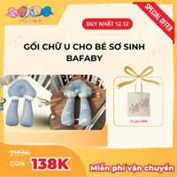 Gối Chữ U Cho Bé Sơ Sinh BAFABY Gối Chống Giật Mình Chống Bẹp Đầu Có Dây Rút Điều Chỉnh - 305
