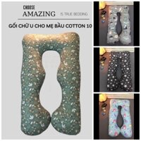 Gối chữ U đỡ mẹ bầu , gối bầu cho mẹ gối gác chân và tựa cho mẹ bầu