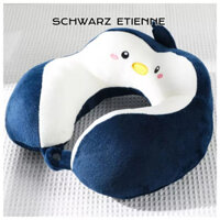 Gối chữ u SCHWARZ ETIENNE hoạt hình lót ghế ngồi xe hơi / văn phòng chất liệu nhung cotton mềm mại