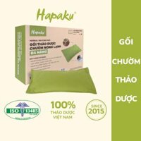 Gối chườm nóng thảo dược đa năng cho vùng cổ, lưng bụng, đầu gối, giảm nhức mỏi, thư giãn, gối ngủ ngon dùng lò vi sóng làm nóng - Hapaku - Gối size vừa
