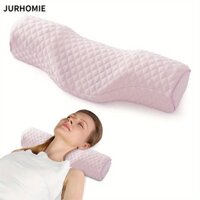 Gối cổ chỉnh hình cổ tử cung JURHOMIE, Gối mát xa đầu thoáng khí có thể giặt được, Bọt nhớ Giảm đau cổ Gối hồi phục chậm gia đình
