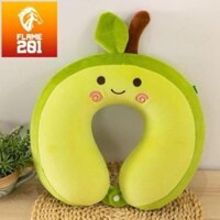 GỐI CỔ CHỮ U CAO SU NON NHÓC QUẢ BƠ XANH TƯƠI