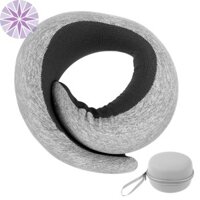 Gối Cổ Du Lịch Có Nắp Có Thể Tháo Rời Gối Máy Bay Di Động Gối Nhớ Xốp Du Lịch Cho Chuyến Bay Tựa Đầu Xe Lửa SHOPTKC4066