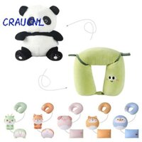 Gối cổ du lịch LUOL, Gối cổ có thể thay đổi hình chữ U 2 trong 1, Chim cánh cụt dễ thương Mèo đen Máy bay cổ Hỗ trợ Gối cắm trại đi bộ đường dài
