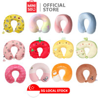 Gối cổ hình chữ U du lịch MINISO (Unicorn/Snoopy Summer/Shiba Inu/We Bare Bears/ Fruit Series/Minion/Hai màu)