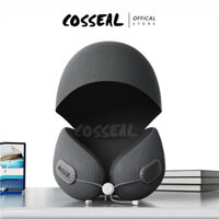 Gối Cổ U Cosseal Có Mũ Trùm Đầu Kê Cổ Cao Su Non Công Thái Học Tựa Cổ Đi Máy Bay Ô Tô Du Lịch